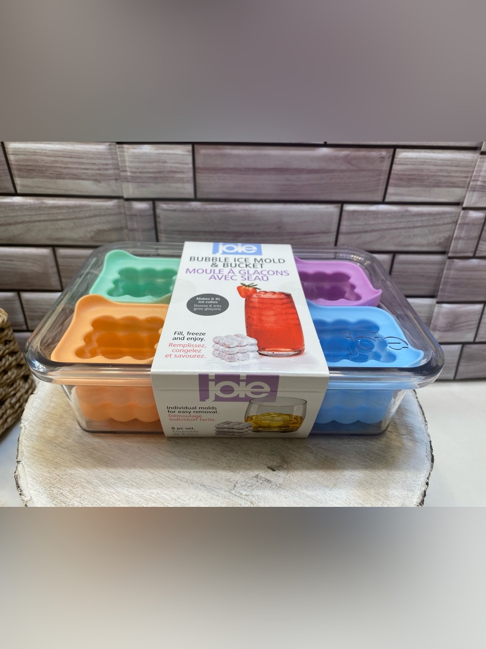 Joie ❤️ (6) XL BUBBLE ICE MOLD & BUCKET BPA FREE NWT